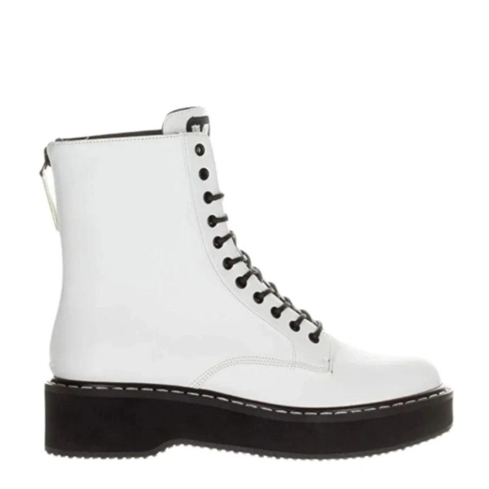KENDALL + Kylie Women's Hunt White Combat Boot Size 9 - Picture 2 of 4